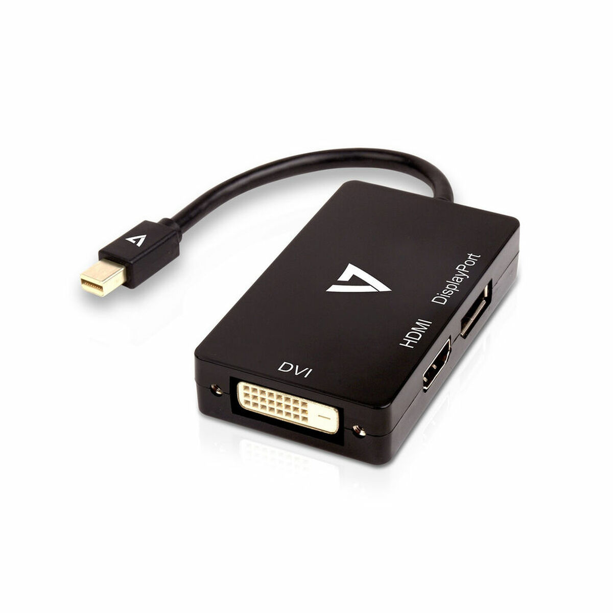 Mini DisplayPort-VGA/DVI/HDMI Adapter V7 V7MDP-DPDVIHDMI-1N Must